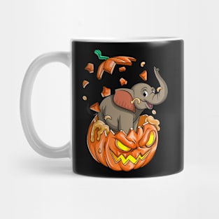 Elephan In The Pumpkin tshirt halloween costume funny gift t-shirt Mug